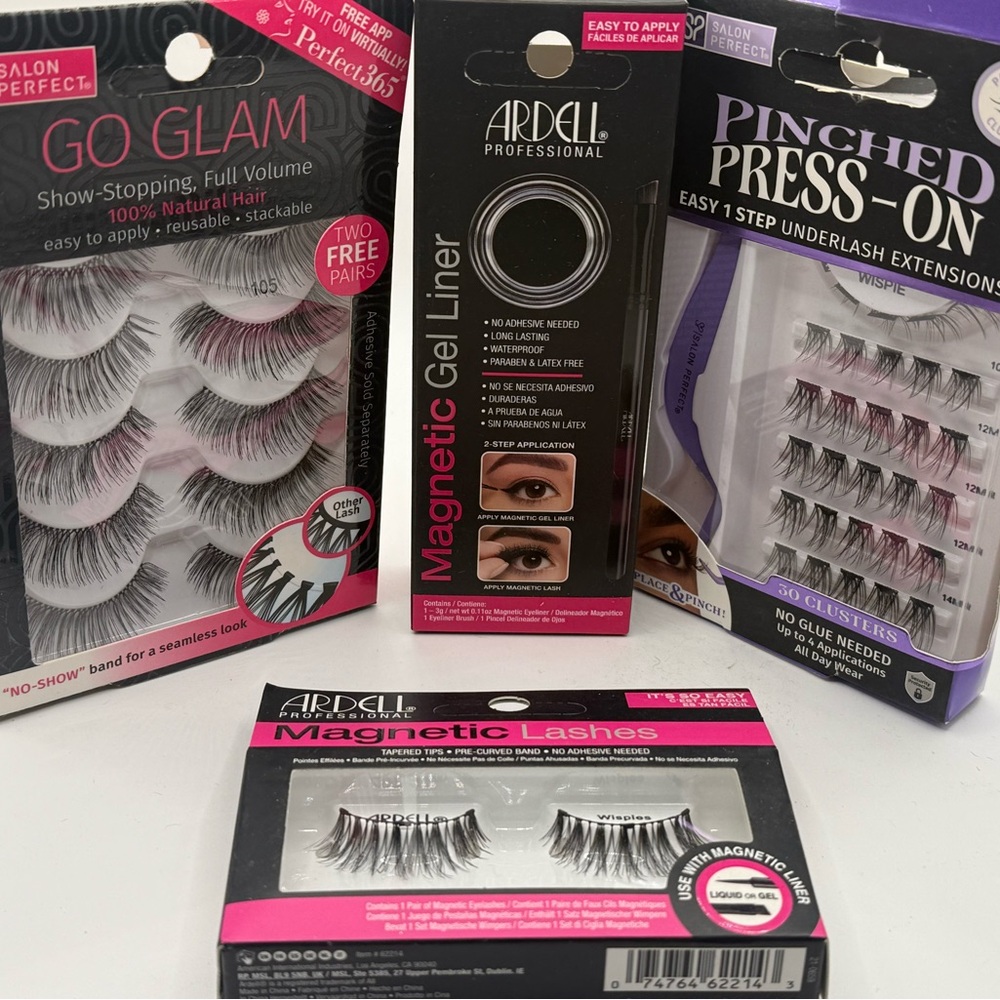 Ardell Professional Magnetic Lashes and Liner Set - Black and Pink